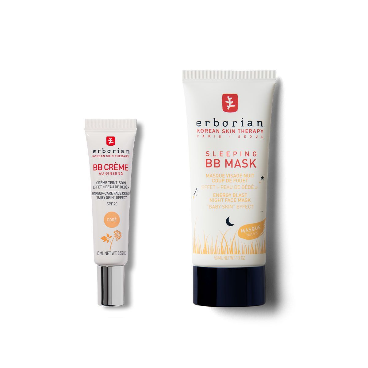 Набор 2 в 1: ВВ маска и BB крем Золотистый 15 мл