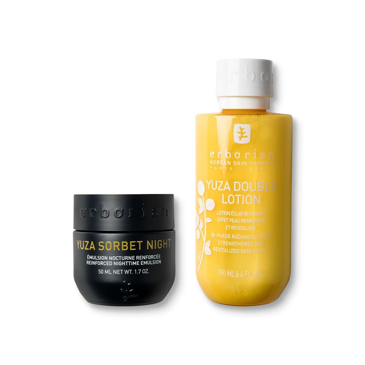 Набор 2 в 1: Юзу  Сорбет ночной крем  и Юзу лосьон